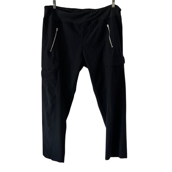 Willit  Black Lightweight Athletic Sport Cargo Pants Woman Size 16 UPF 50+ - Picture 1 of 10